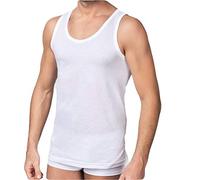 Enrico Coveri N. 2 Canotte Uomo Spalla Larga Basic Cotone BIELASTICO - Disponibile nel Colore Bianco