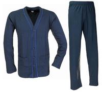 Enrico Coveri Pigiama Uomo Fresco Cotone Jersey Manica Lunga Varie Fantasie (IT, Testo, XL, Regular, Regular, 1180 Piombo)