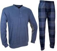Enrico Coveri Pigiama Uomo Invernale Caldo Cotone Punto Milano 2177/8 (IT, Testo, L, Regular, Regular, 2178 Blu)