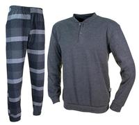 Enrico Coveri Pigiama Uomo Invernale Caldo Cotone Punto Milano 2177/8 (IT, Testo, XL, Regular, Regular, 2178 Grigio Antracite)