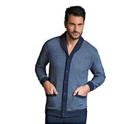Enrico Coveri Pigiama Uomo Invernale + Calza COVERI Omaggio Pigiama Uomo in Caldo Jacquard Pigiama Uomo Felpato Caldo Confortevole(S, 5080 Blu)