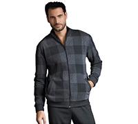 Enrico Coveri Pigiama Uomo Invernale + Calza COVERI Omaggio Pigiama Uomo in Caldo Jacquard Pigiama Uomo Felpato Caldo Confortevole (S, 5081 Grigio)