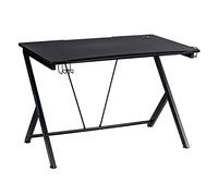 Enrico Coveri Scrivania Ergonomica Multifunzione per PC, Gaming e Studio, con Sistema di Gestione Cavi e Supporto per Oggetti e Cuffie, per Cameretta ed Ufficio (Nero)