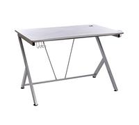 Enrico Coveri Scrivania Ergonomica Multifunzione Per PC, Gaming e Studio, Con Sistema Di Gestione Cavi e Supporto Per Oggetti e Cuffie, Per Cameretta ed Ufficio (Grigio)