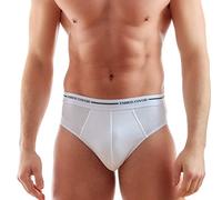 Enrico Coveri Slip Uomo Offerta 3-6-12 Pezzi, Slip Uomo in Cotone BIELASTICO Elastico EST. Mutande Uomo 80231000 (12 Pezzi.Bianco, L)