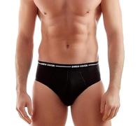 Enrico Coveri Slip Uomo Offerta 6 E 12 Pezzi, Slip Uomo in Cotone BIELASTICO Elastico EST. Mutande Uomo 80231000 (12 Pezzi Nero, L, l)