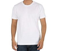 Enrico Coveri T-Shirt in Puro Cotone Girocollo Art. ET1100 (3pz) (Taglie Maxi) (5XL, Bianco)