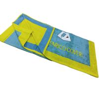 Enrico Coveri telo mare in cotone e morbida spugna verde