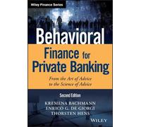 Enrico G. De Giorgi Kremena K. Bachma Behavioral Finance for (Copertina rigida)