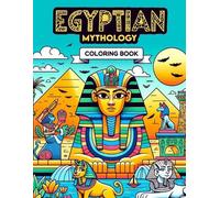 Enrique Cross Art Egyptian mythology Coloring Book (Tascabile)