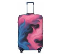 ENRPTY Blu e Rosa Stampa Fuoco Valigie Decoraitve Coperture Lavabile Valigie Copertura Accessori Bagagli Da Viaggio, nero, Medium