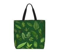 ENRPTY Borsa a tracolla casual con stampa di foglie di erbe aromatiche all'aperto vacanze weekender viaggi shopping