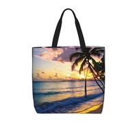 ENRPTY Borsa a tracolla casual con stampa mozzafiato della Giamaica Spiaggia Borsa a tracolla Borsa all'aperto Vacanze Weekender Viaggi Shopping