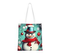 ENRPTY Borsa di tela di canapa della stampa del giorno di buon Natale borse della spesa riutilizzabili della spalla per l'uso quotidiano Shopping Viaggi