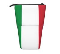 ENRPTY Borsa telescopica di trucco di stoccaggio di pop-up di grande capacità della borsa della matita della stampa della bandiera italiana per le forniture per
