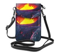 ENRPTY Kilauea Vulcano Stampa Piccolo Telefono Cellulare Borsa In Pelle Regolabile Spalla Corda Crossbody Borse Per Le Donne