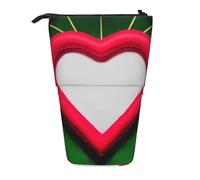 ENRPTY Sacchetto telescopico di matita della stampa di amore di San Valentino Grande Capacità Pop Up di stoccaggio del sacchetto di trucco per forniture per ufficio