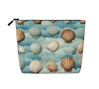 ENRPTY Sea Shell Stampa Trucco Trucco Delle Donne Sacchetto Della Chiusura Lampo Sacchetto di Immagazzinaggio di Viaggio Sacchetto