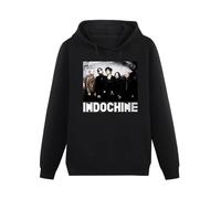 en's Indochine Fashion Vintage Sweatshirt Indochine Pop Francophonie Laventurier Canary bay New Wave Frenchusic Hoodie M