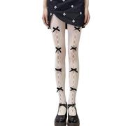 ENSDIEPLS Calze a rete alte in nylon