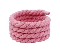 ENSDIEPLS Lacci per scarpe, Lacci Tondi In Lino Da 10 Mm for Scarpe Da Ginnastica Multicolori 100-160 Cm Confezione Da 2(Pink,140cm)