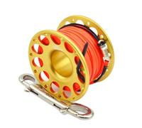 ENSDIEPLS Mulinello da Immersione a Dito, Gancio Doppio for Mulinello da Immersione in Corda di Poliestere colorato for la deriva del relitto della Grotta(Gold 30m)