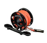 ENSDIEPLS Mulinello da Immersione a Dito, Mulinello da Dito for Immersione in Alluminio 15/30M Gancio Cave Wreck Drift Multicolor(Black 15M)
