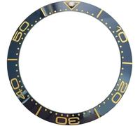 ENSDIEPLS Parti di ricambio per lunetta dell'orologio, Inserto for lunetta in ceramica da 41,5 mm multicolore for parti di ricambio(Blue Gold)
