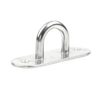 ENSDIEPLS Piastra con Gancio ad Occhiello, Ganci for Piastra con Occhiello in Acciaio Inossidabile 304 Argento 7 Tipi 5-12 mm(Type 1,9mm)