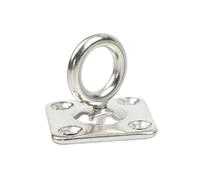 ENSDIEPLS Piastra con Gancio ad Occhiello, Ganci for Piastra con Occhiello in Acciaio Inossidabile 304 Argento 7 Tipi 5-12 mm(Type 5,8mm)