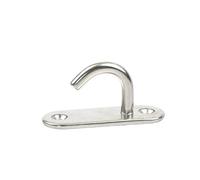 ENSDIEPLS Piastra con Gancio ad Occhiello, Ganci for Piastra con Occhiello in Acciaio Inossidabile 304 Argento 7 Tipi 5-12 mm(Type 6,5mm)