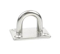 ENSDIEPLS Piastra con Gancio ad Occhiello, Ganci for Piastra con Occhiello in Acciaio Inossidabile 304 Argento 7 Tipi 5-12 mm(Type 3,8mm)