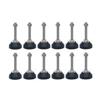 ENSDIEPLS Piedini regolabili per mobili, Piedini livellatori Coppe regolabili Confezione da 10 misure multiple(60*m12*120mm)