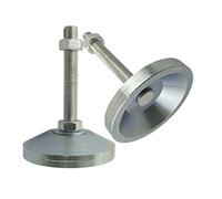 ENSDIEPLS Piedini regolabili per mobili, Poggiapiedi regolabili for mobili, 2 pezzi, base da 60 mm, dimensioni di filettatura multiple(60xM16x120mm)