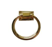 ENSDIEPLS Pomelli ad anello per cassetti, Battente for porta e anello for sedia in lega di zinco multicolore(80mm Gold Color)