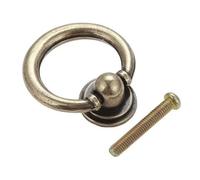 ENSDIEPLS Pomelli ad anello per cassetti, Maniglie e pomelli for mobili in lega di zinco Bronzo Nero 35-40 mm(A 35mm)