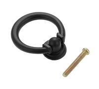 ENSDIEPLS Pomelli ad anello per cassetti, Maniglie e pomelli for mobili in lega di zinco Bronzo Nero 35-40 mm(C 40mm)