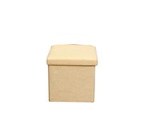 ENSDIEPLS Pouf contenitore, Panca portaoggetti con coperchio in lino portatile multifunzionale multicolore di varie dimensioni(L,48x30x30cm)