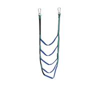 ENSDIEPLS Scala a Corda per Barche, 3/4/5 Step Multicolor Folding Portable Boat Side Boarding Rope Ladder(Blue 5 Step)