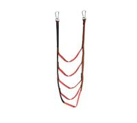 ENSDIEPLS Scala a Corda per Barche, Boat Folding Hanging Rope Ladder Inflatable Multicolor 3-5 Steps(Red 5 Step)