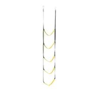 ENSDIEPLS Scala a Corda per Barche, Boat Rope Ladder 5-Step Multicolor for Sailboat Kayak(Yellow)
