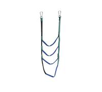 ENSDIEPLS Scala a Corda per Barche, Portable Folding Yacht Rope Ladder 3-5 Step Multicolor(Blue 4 Step)