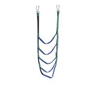 ENSDIEPLS Scala a Corda per Barche, Portable Folding Yacht Rope Ladder 3-5 Step Multicolor(Blue 5 Step)