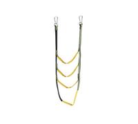 ENSDIEPLS Scala a Corda per Barche, Portable Folding Yacht Rope Ladder 3-5 Step Multicolor(Green 4 Step)