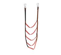 ENSDIEPLS Scala a Corda per Barche, Portable Folding Yacht Rope Ladder 3-5 Step Multicolor(Red 5 Step)