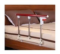 ENSDIEPLS Sponda di sicurezza pieghevole per letto da adulto Maniglia di assistenza di sicurezza regolabile con sponda del letto pieghevole for adulti anziani multicolore(Red)