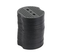 ENSDIEPLS Terreno a Forma di u, Graffette Orizzontali di Tipo U con Cuscinetti, picchetti for Tubi di Recinzione in Metallo, Punte for barriera for Prato(40pcs-3-hole Gasket)