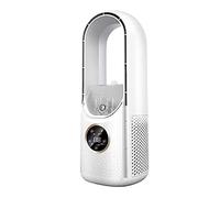 ENSDIEPLS Ventilatore a torre rinfrescante, Raffreddatore d'aria Display LED Umidificatore con timer silenzioso a 6 velocità Raffreddamento bianco