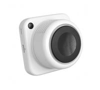ENSDIEPLS Ventilatore portatile da collo, Raffreddatore con ventola elettrica a collo, plastica/metallo, non pieghevole, SC-01, bianco/rosa