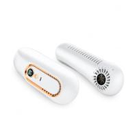 ENSDIEPLS Ventilatore portatile da collo, Ventilatore da collo senza lama Display LED Ricarica USB a tre velocità Multicolor